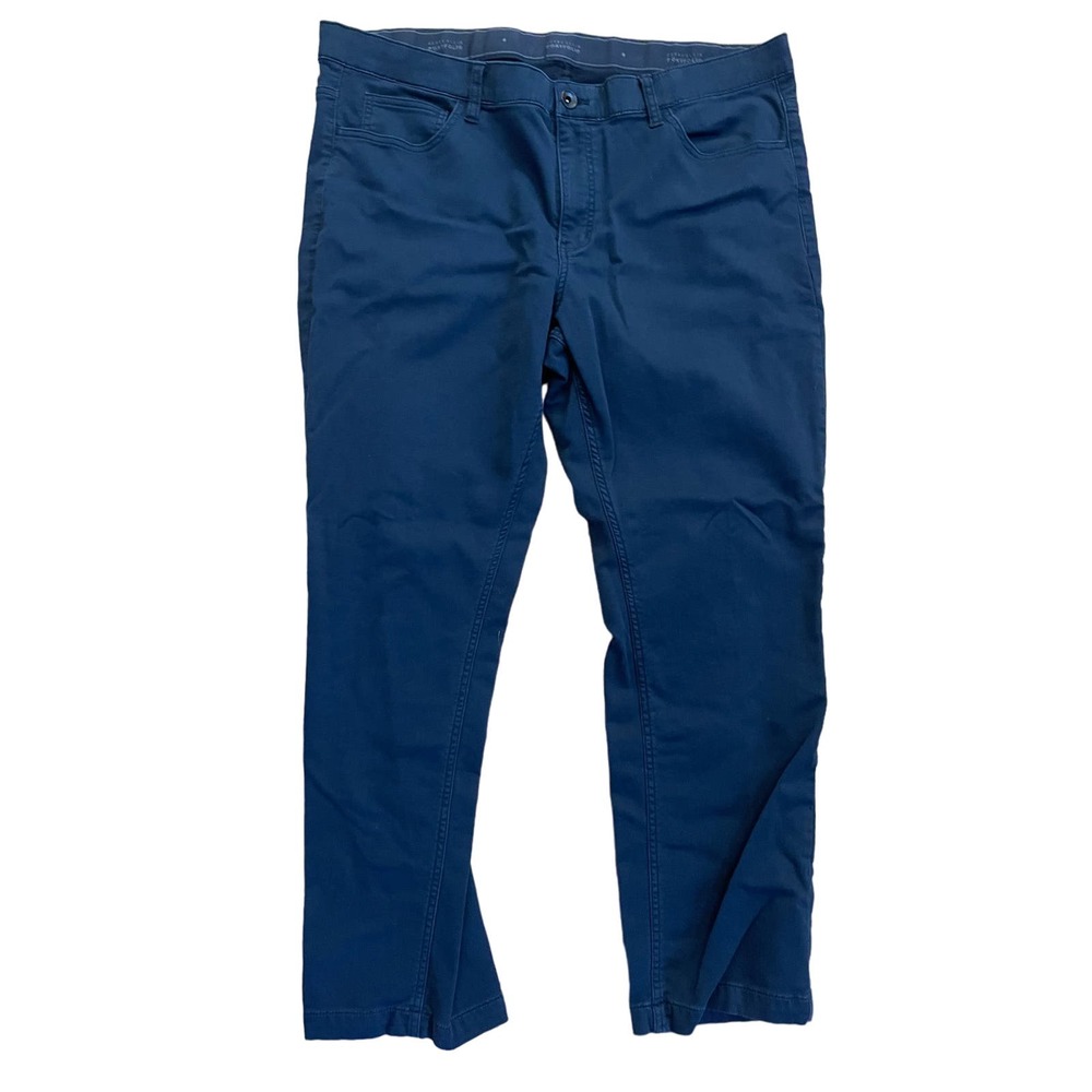 Perry Ellis portfolio mens cotton pants navy‎ size 38x30